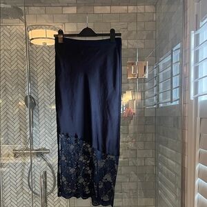 Smythe Navy Lingerie Slip Skirt